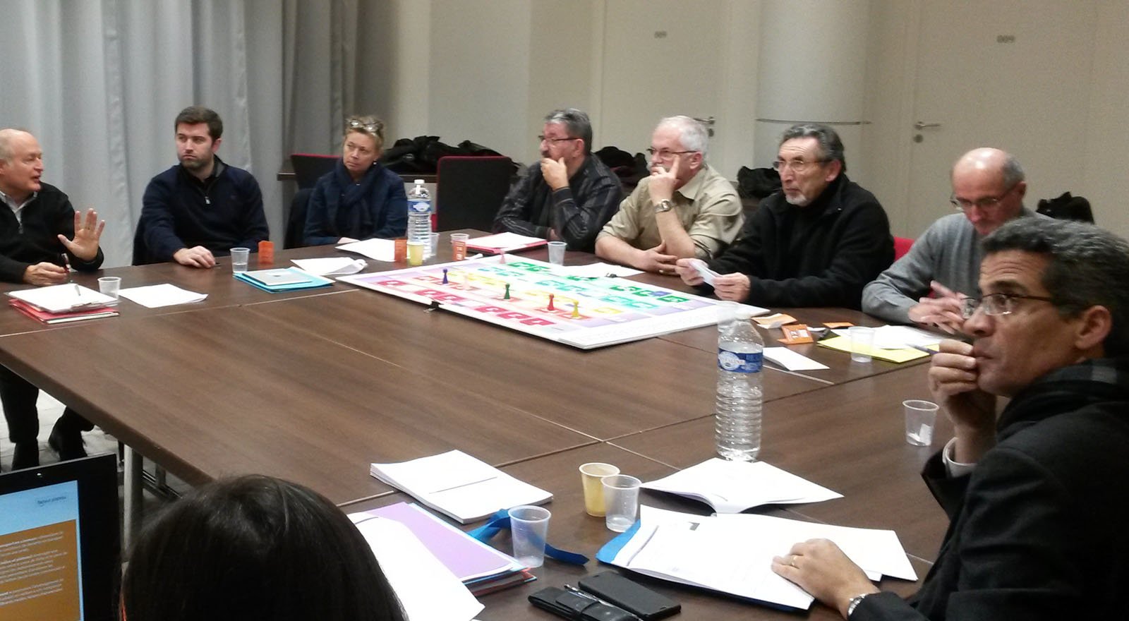 Partie de jeu avec les élus de Vichy Communauté